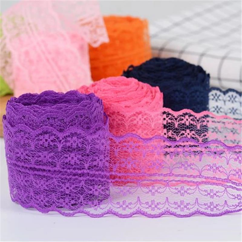 10 м/рулон высокое качество кружево лента тесьма кружевная отделка ручной работы