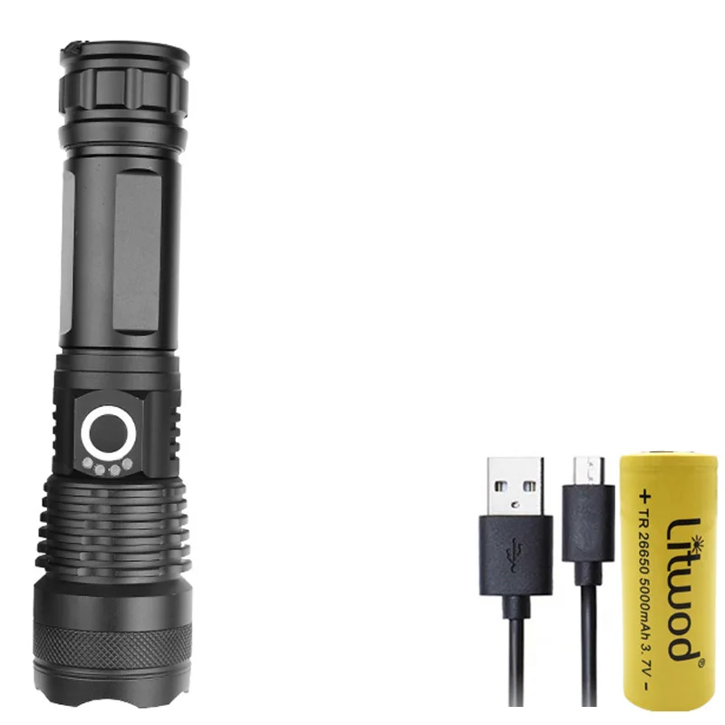 Option C Litwod Z401285 XHP70.2 3900lm мощный светодиодный фонарик Перезаряжаемый Фонарь 18650 и 26650 батарея XHP50 фонарь - Испускаемый цвет: Option C