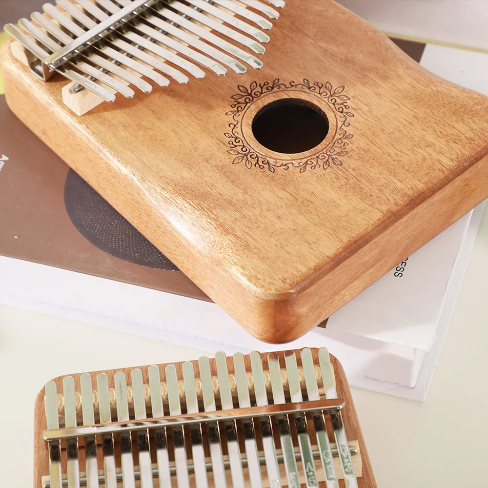 17 Key Kalimba Thumb Piano High Quality Wooden Mbira Body Musical Instrument Complete Set Of Accessories Piano Kalimba Gift