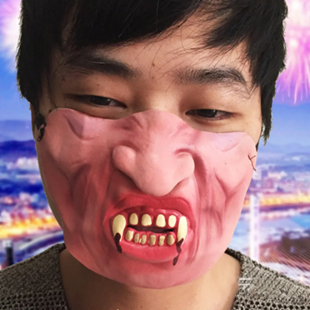 Забавная Веселая маска головной убор для больших губ забавная домашних животных