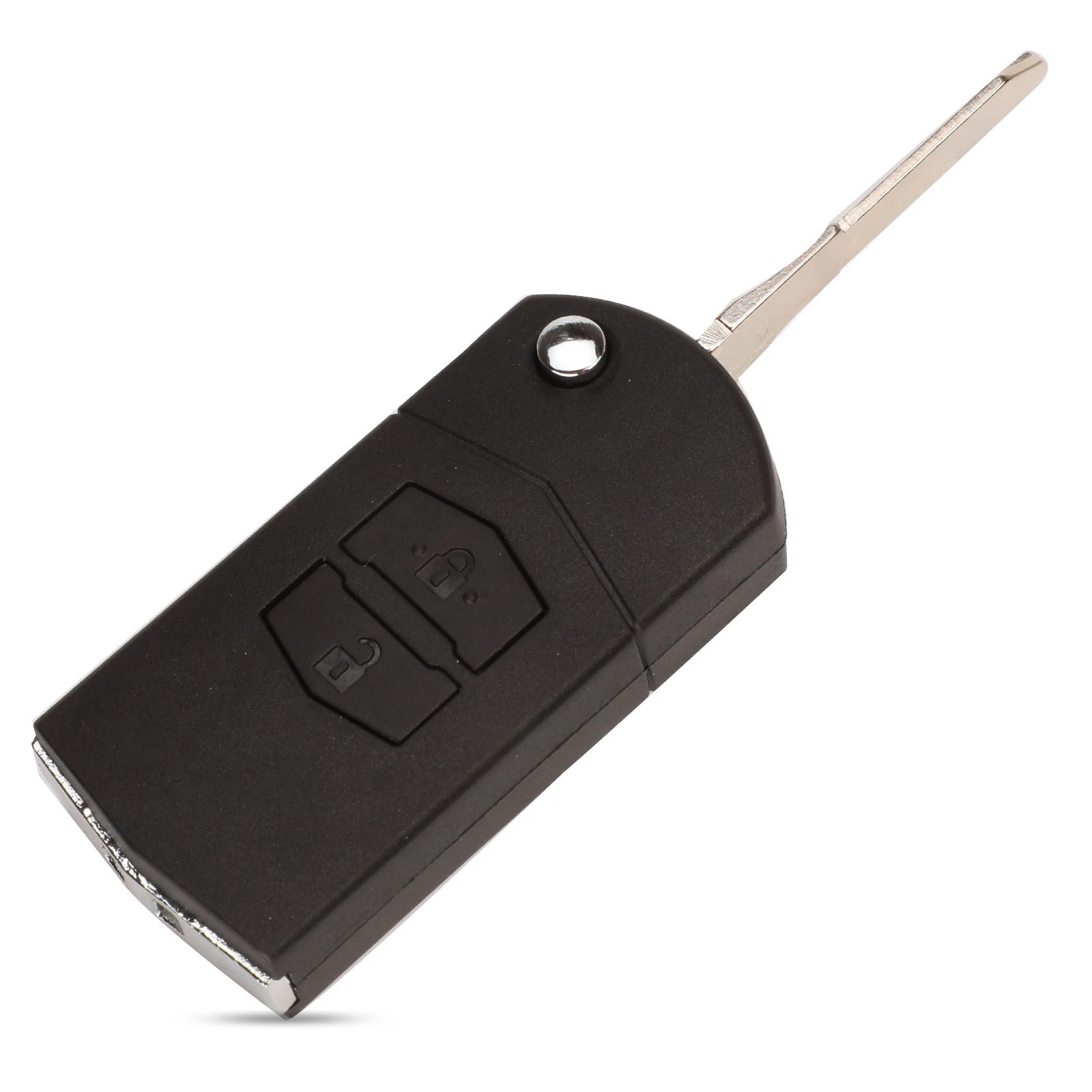 Modified Flip Key Jingyuqin 2 кнопки Складной флип Автомобильный ключ оболочка подходит для MAZDA 2 3 6 626 323 пустой Клинок ключ Замена чехол Fob - Количество кнопок: Modified Flip Key