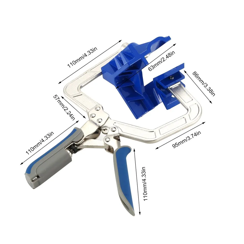 

1pcs 90 Degree Right Angle Clip Clamp Woodworking Clamp Quick Clamp Pliers Picture Frame Corner Clip Hand Tool T-Clamp