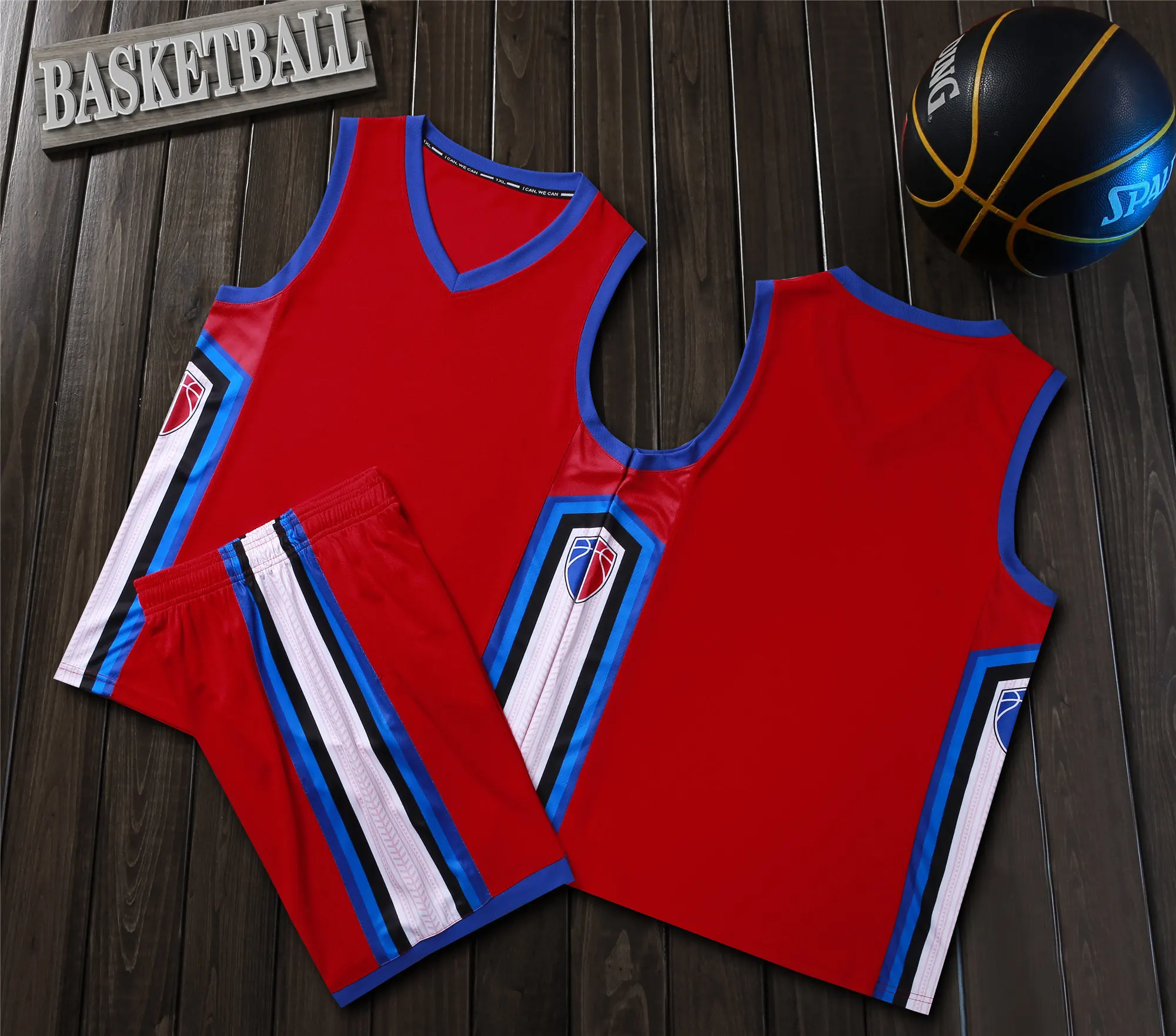 Детские баскетбольные майки спортивные комплекты дышащая ткань футболка без
