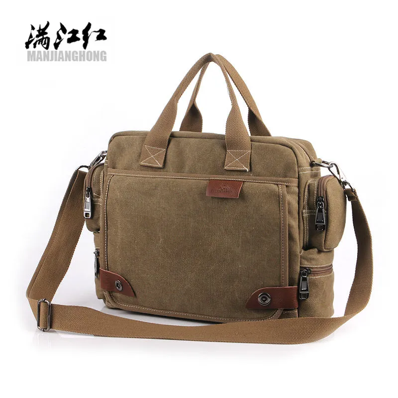 

New Design! Bavi fashion canvas bag, male casual shoulder bags, men messenger bag, high quality canvas laptop briefcase