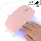 12 Вт розовый Сушилка для ногтей УФ светодиодный портативный usb-кабель для домашнего использования мини-сушилка лака для ногтей инструменты для дизайна ногтей