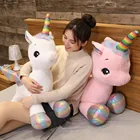 Гигантский Размер Единорог плюшевая игрушка мягкая набивная мультяшная животная лошадь подарок на день рождения