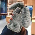 Чехол Narzo50a из кроличьего пушистого меха для Realme Narzo 50A, чехол для телефона, защитный чехол на Realme Narzo 50i 9i 30 5G RMX3430, плюшевый чехол