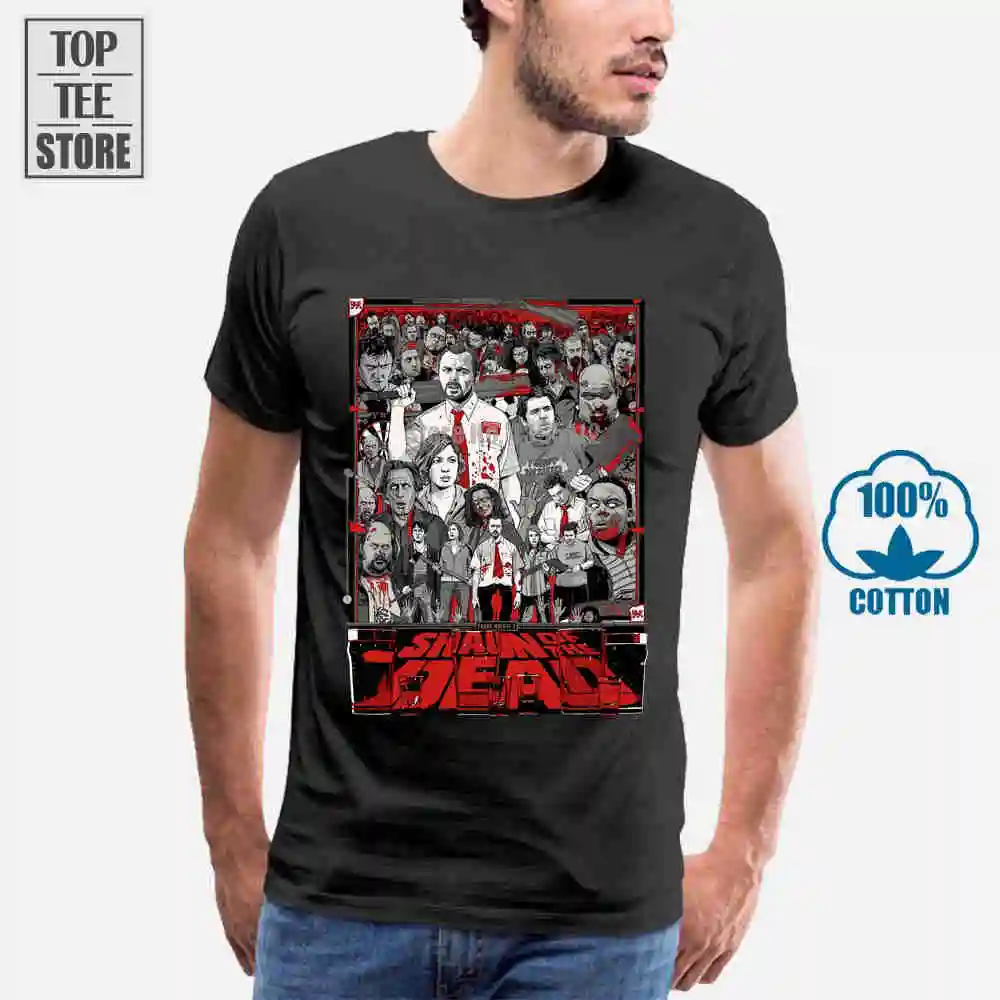 Футболка для мужчин в стиле фильма зомби-зомби Shaun Of The Dead Размер S до 4Xl | Мужская