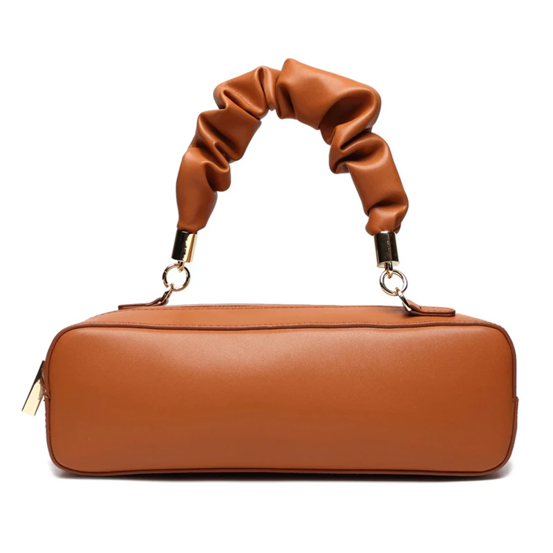 

Роскошные женские сумки, мягкая плиссированная сумка для переноски, прямоугольная коробка, сумка на плечо из натуральной кожи, женские коше...