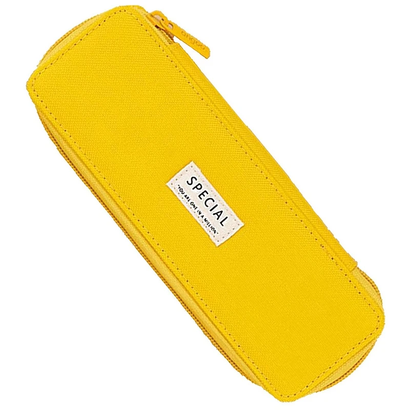 

Angoo Canvas Pencil Case,Stylish Simple Pencil Bag with Zipper,Durable Compact Pencil Pouch,Portable Stationery