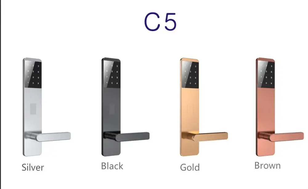 

Password Black electronic lock with bluetooth High Security digital door lock TASRDC lock