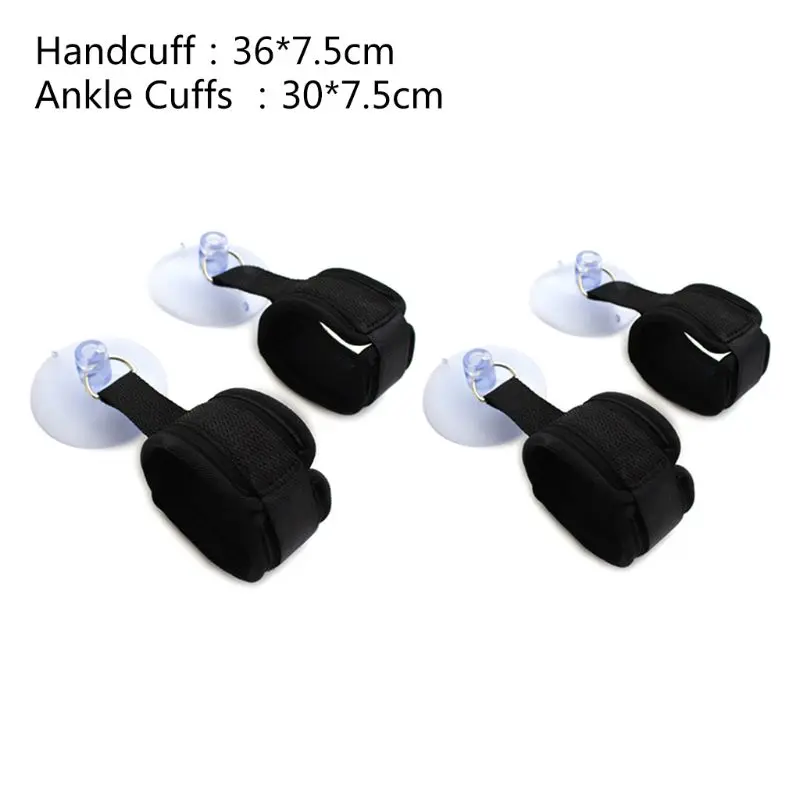 Присоска эротические наручники пучок руки ноги запястья лодыжки бондаж нейлон