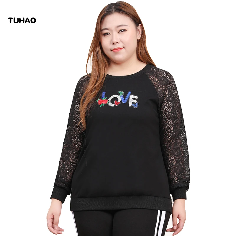10XL 8XL 6XL размера плюс Женские топы и блузки рубашки с вышивкой большого блестками