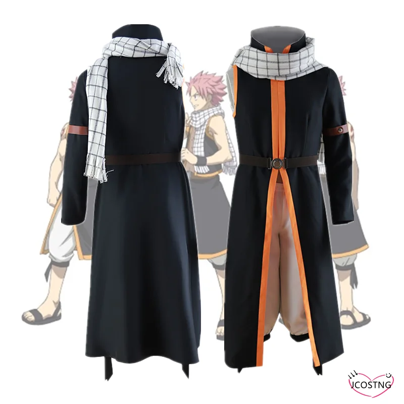 Костюм для косплея из аниме Фея хвост костюмы Этерия Нацу драгнееля полный