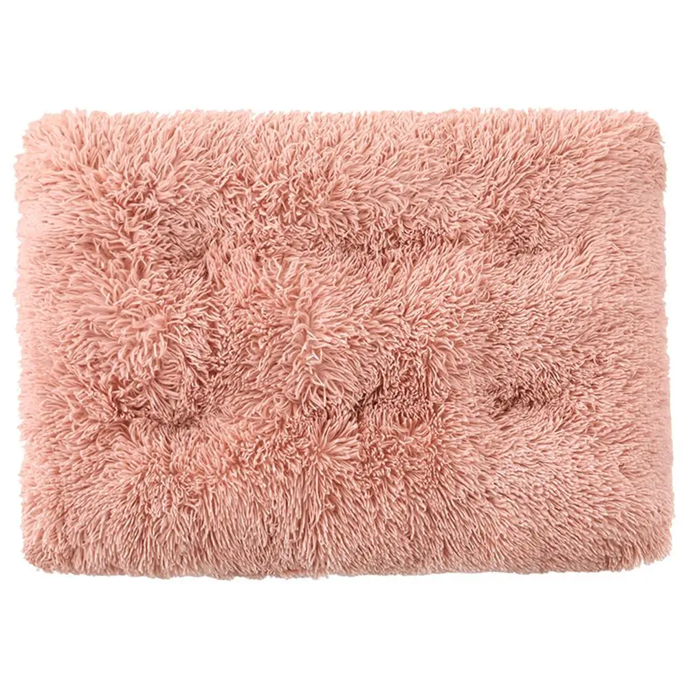 

Плюшевый матрас для собак, роскошный пушистый мягкий лежак, внутренняя кровать для собаки, длинная плюшевая Лежанка для питомца, нескользящ...