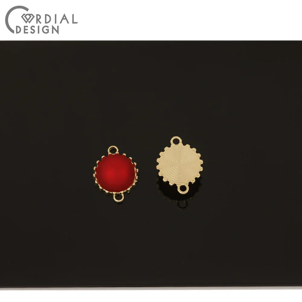 

Cordial Design 50Pcs Jewelry Accessories/Imitation Pearl/Connector/Pendants/Round Shape/DIY Charms/Earrings Findings Component