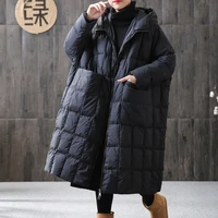 women loose long coat 90 duck down jacket winter female plus size overcoat winter jacket women 2020 stitching hooded parka