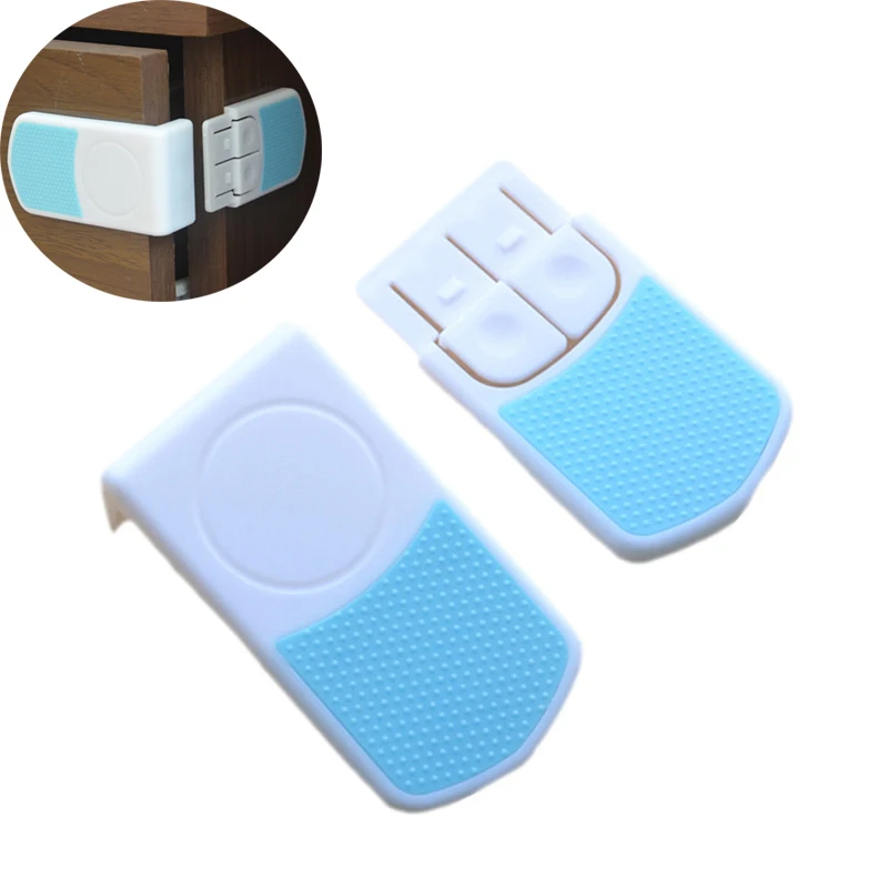 10 шт./лот замок для безопасности детей детские товары цветные двойные защелки под