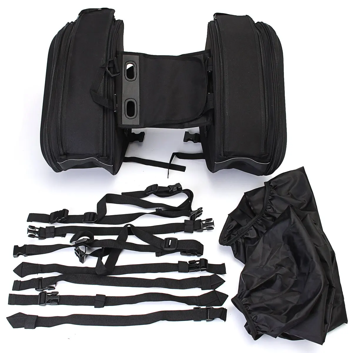 

2021 Newest Motorcycle Waterproof Racing Race Moto Helmet Travel Bags Suitcase Saddlebags + One Pair of Raincoat