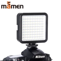 mamen led light w81 6000k mini led video camera light dimmable 81 led photographic lighting lamp for dslr canon nikon pentax