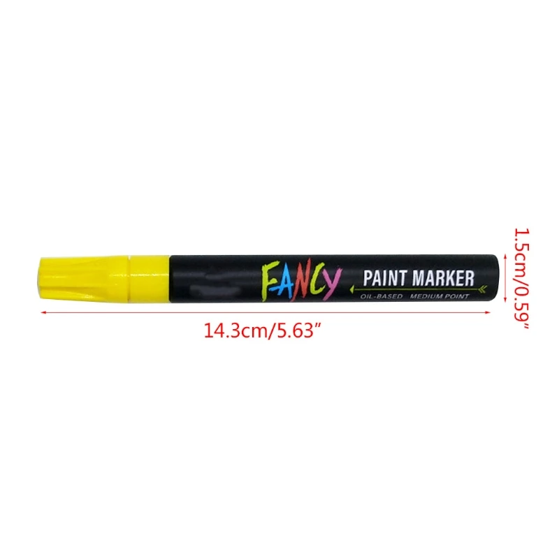 

Colorful Permanent Markers Works on Plastic Wood Stone Metal Glass for Doodling