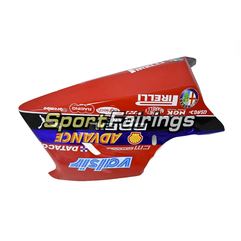Racing белые красные обтекатели комплект для поездок на мотоцикле Ducati 1098 848 1198 год 2007