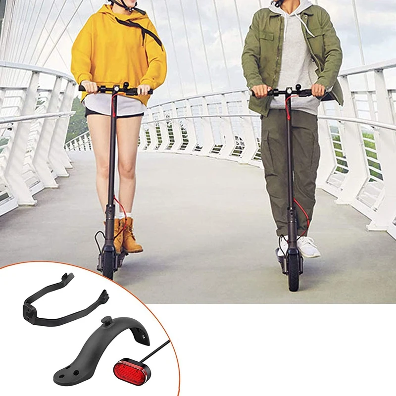 

Scooter Replacement Accessory Includes Rear Fender&Rear Mudguard Bracket and Rear Brake Light for Xiaomi M365/ M365 Pro