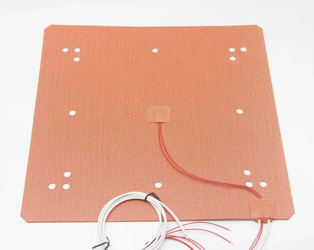Aquecedor de Silicone 1000w para Construir Ender Plus Impressora 370mm x 375mm 120v – 220v Placa Heatbed Aquecimento Atualizar 5 3d