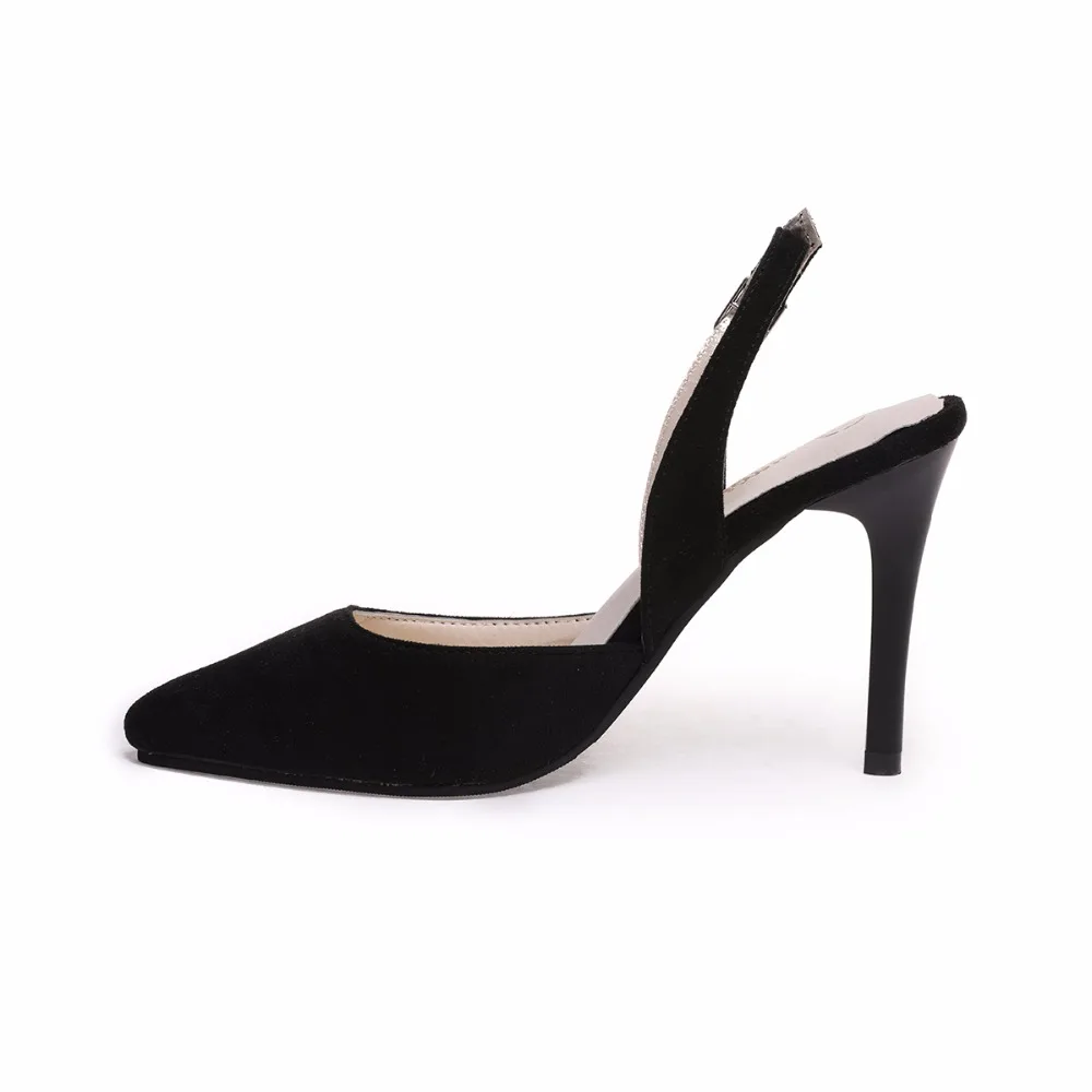 

2019 summer new women's sandals Korean fine with 6 cm pointed wild high heels comfortable simple hollow women's shoes