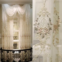 curtains for living room european style new water soluble embroidery turkish american pure white lace tulle dining room bedroom
