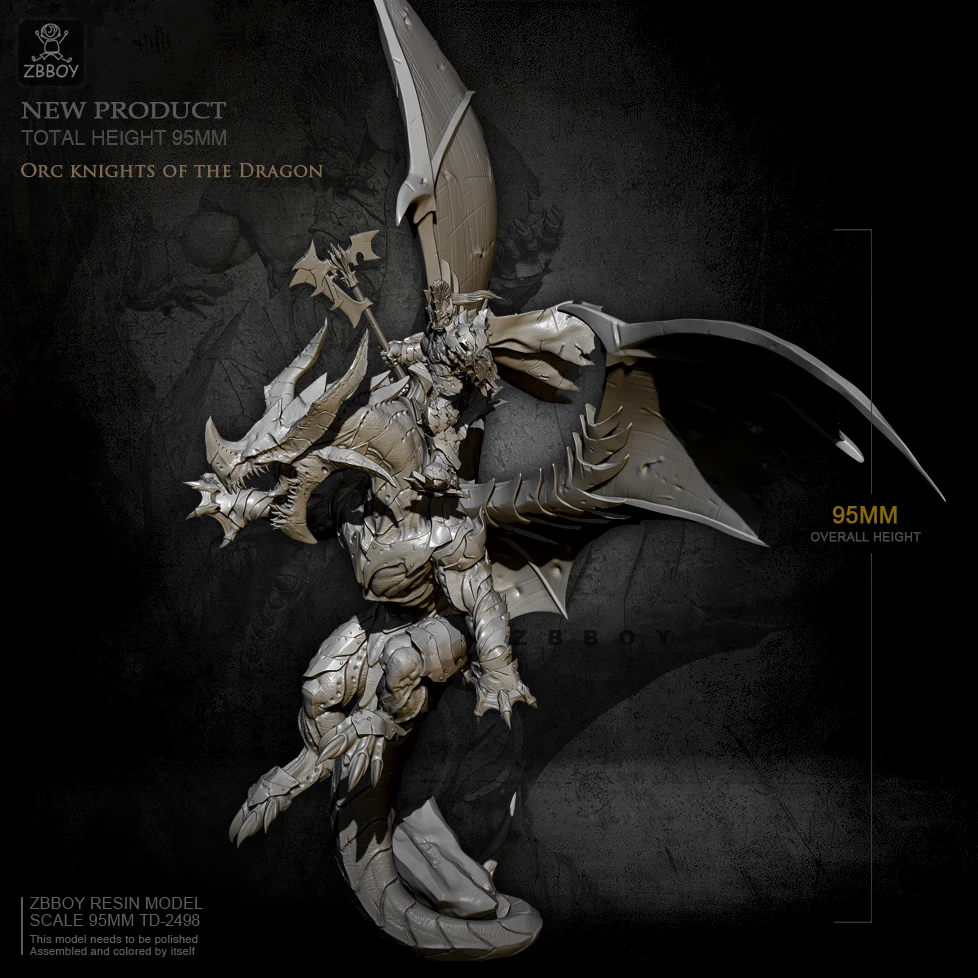

95mm Resin figure model kits self-assembled TD-2498
