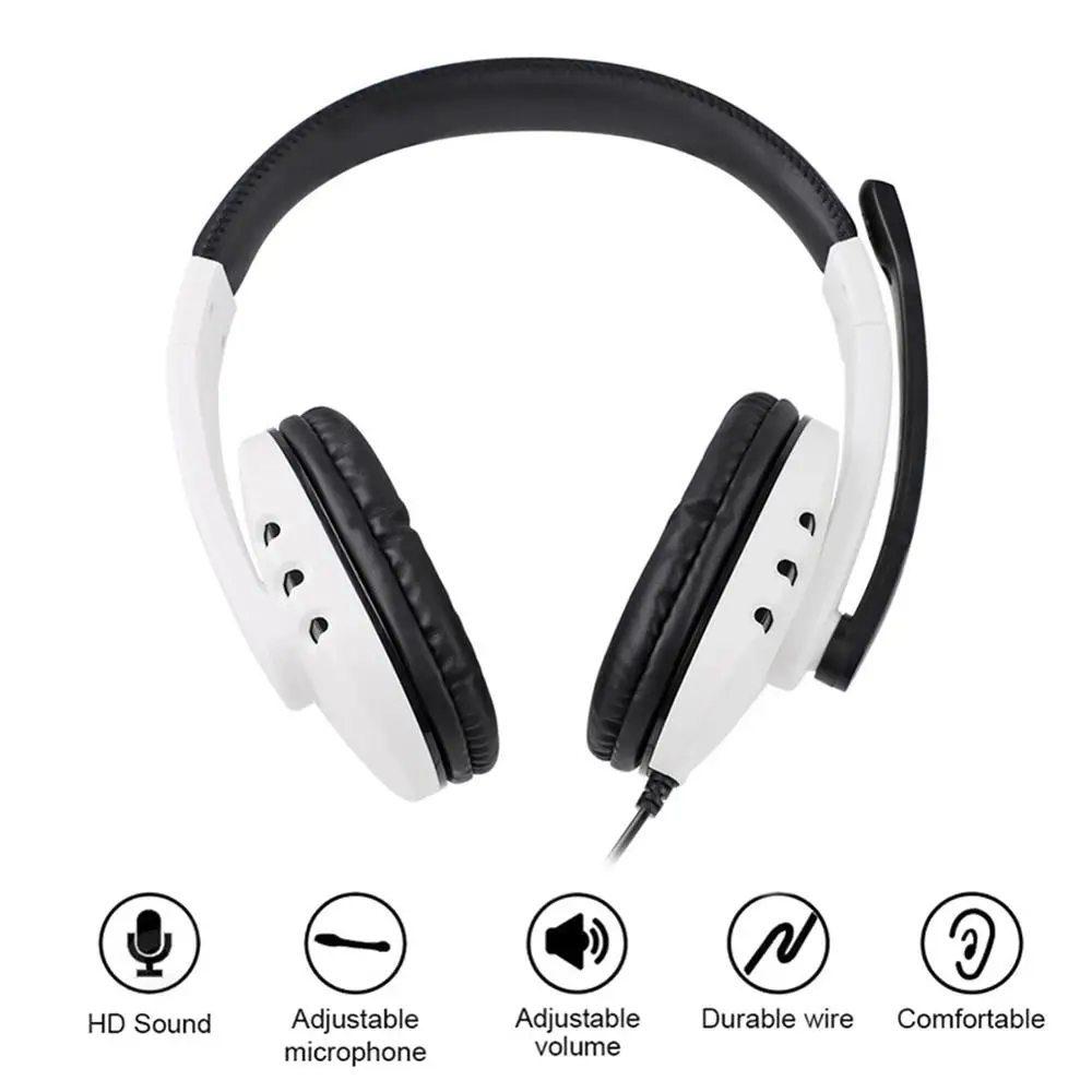 

New PS5 Wired Headset Gamer PC 3.5mm For Xbox one PS4 PC PS3 NS Headsets Surround Sound Gaming Overear Laptop Tablet Gamer