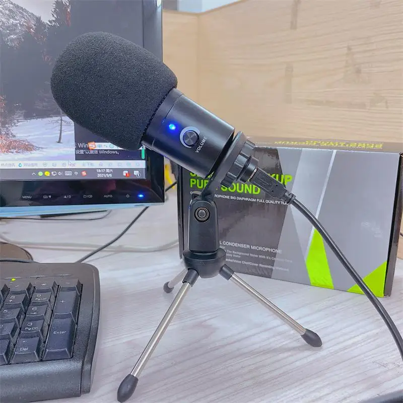 

Cella M1 PRO USB Condenser Microphone 192kHz/24-Bit for PC Streaming Gaming Computer And YouTube Recording With Tripod Stand