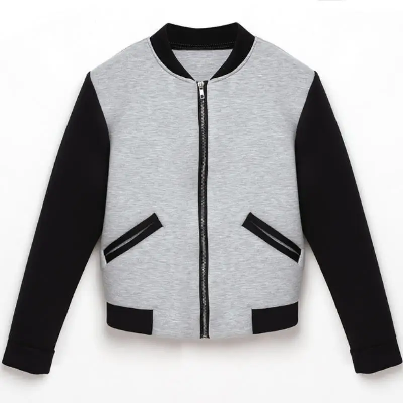 Куртки и пальто 2021 на весну осень модная куртка бомбер Топы для женщин из кусков