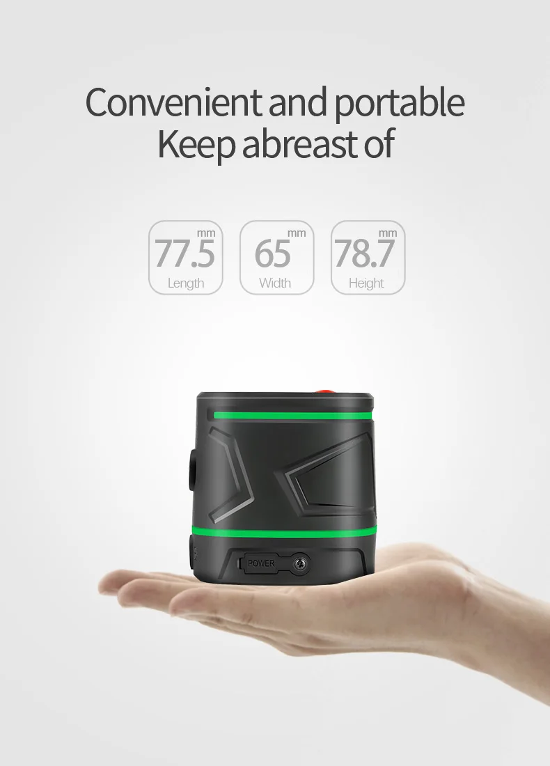 SNDWAY 2-линейный лазерный уровень с зеленым лучом самонивелирующийся вертикальный