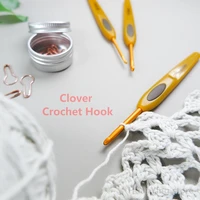 good quality japan clover brand crochet hook aluminum amour knitting needles original authentic imported from japan 0 5mm 6mm