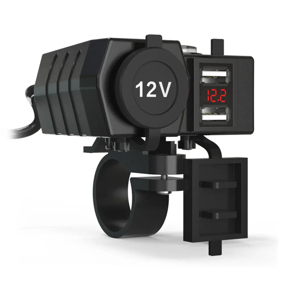 

Motorcycle Usb Charger Motorcycle Usb Socket Universal Motorbike Usb Charger Car Handlebar with Compass DC 6V-24V
