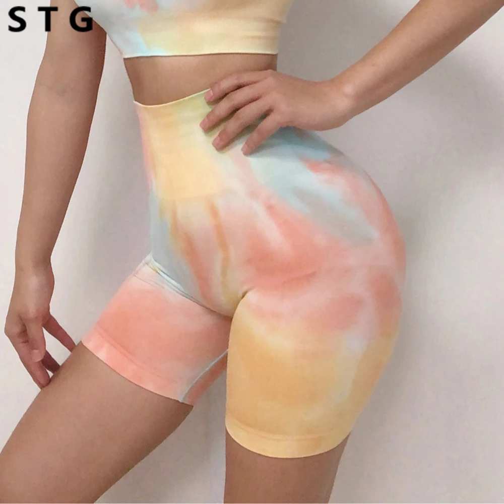 Pantalones cortos de entrenamiento para mujer, mallas deportivas de cintura alta, sin costuras, para Fitness y Yoga, 2021