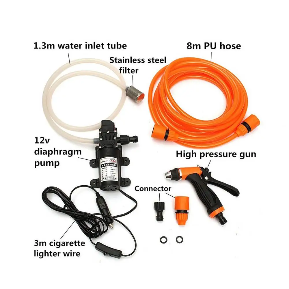 

3M 12V Universal High Pressure Car Cleaner 80W Power Switch Washer Gun Pump Washing Machine Electric Cleaning Auto Device