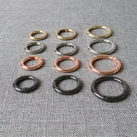 20 pcs metal spring gate o ring buckle openable keyring car key chain leather bag belt strap snap clasp pendant accessories