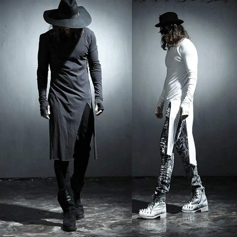 

Мужские необычные футболки Nice Pop в стиле панк, мужская одежда в стиле хип-хоп, сценический костюм певицы, рубашки