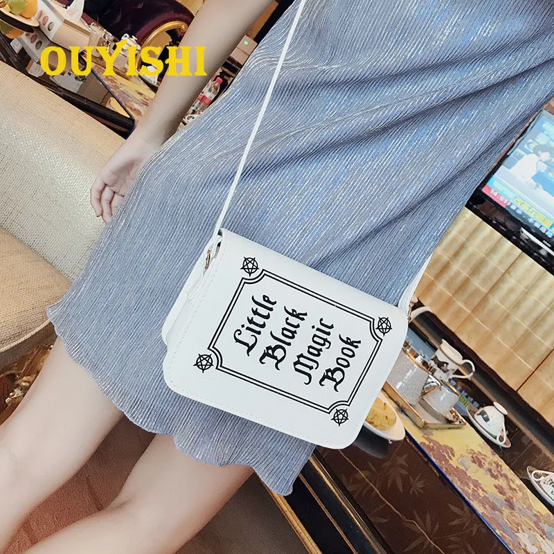 

New Design Book Model Magic Book PU Leather Small Cute Shoulder Bags For Women White Black Color Handbags