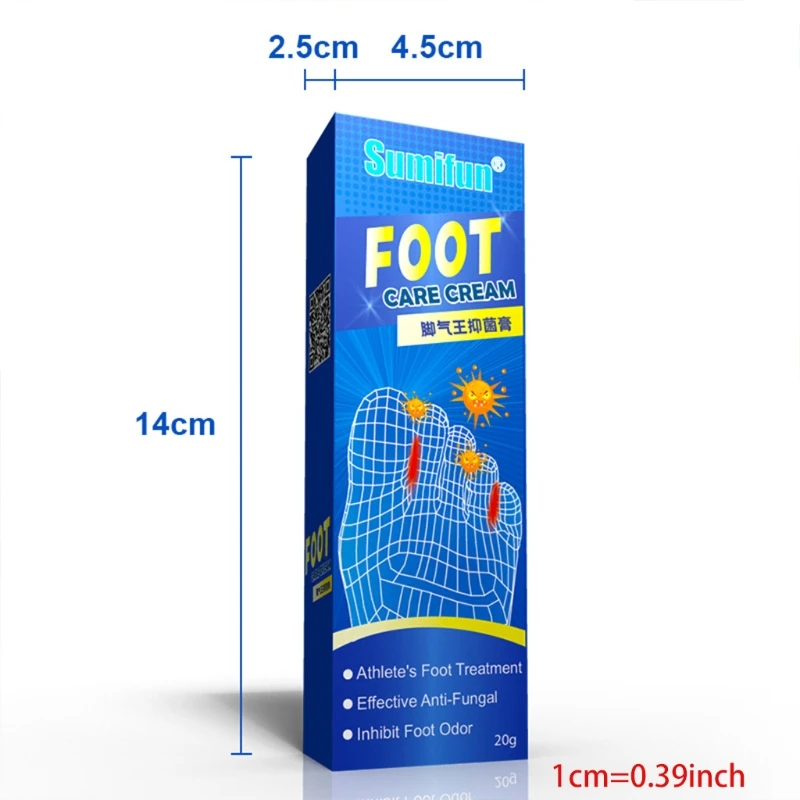 

H7JC 20g Antimicrobial Foot Cream Anti Fungal Natural Ointment Salicylic Acid for Ps Remove beriberi