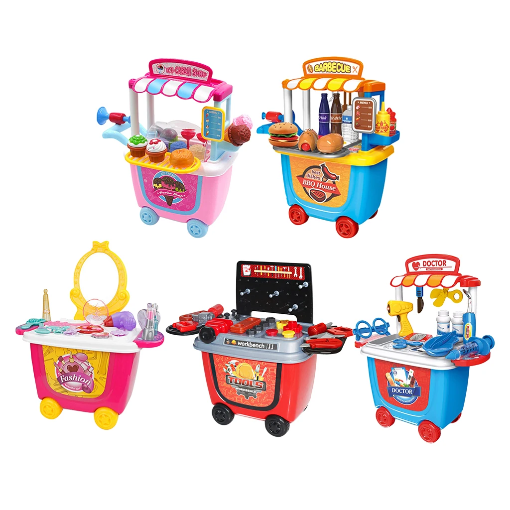 

Kids Role Play Shop Workbench Barbecue Playset Tools Gifts Toy Kit for Fun