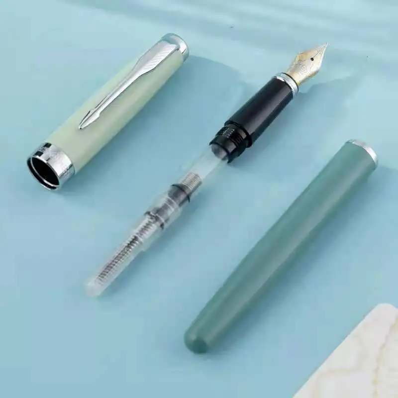 

Hero Fountain Pen Morandi Ink Pen F Nib Converter Filler Business Stationery Office school Writing Gift