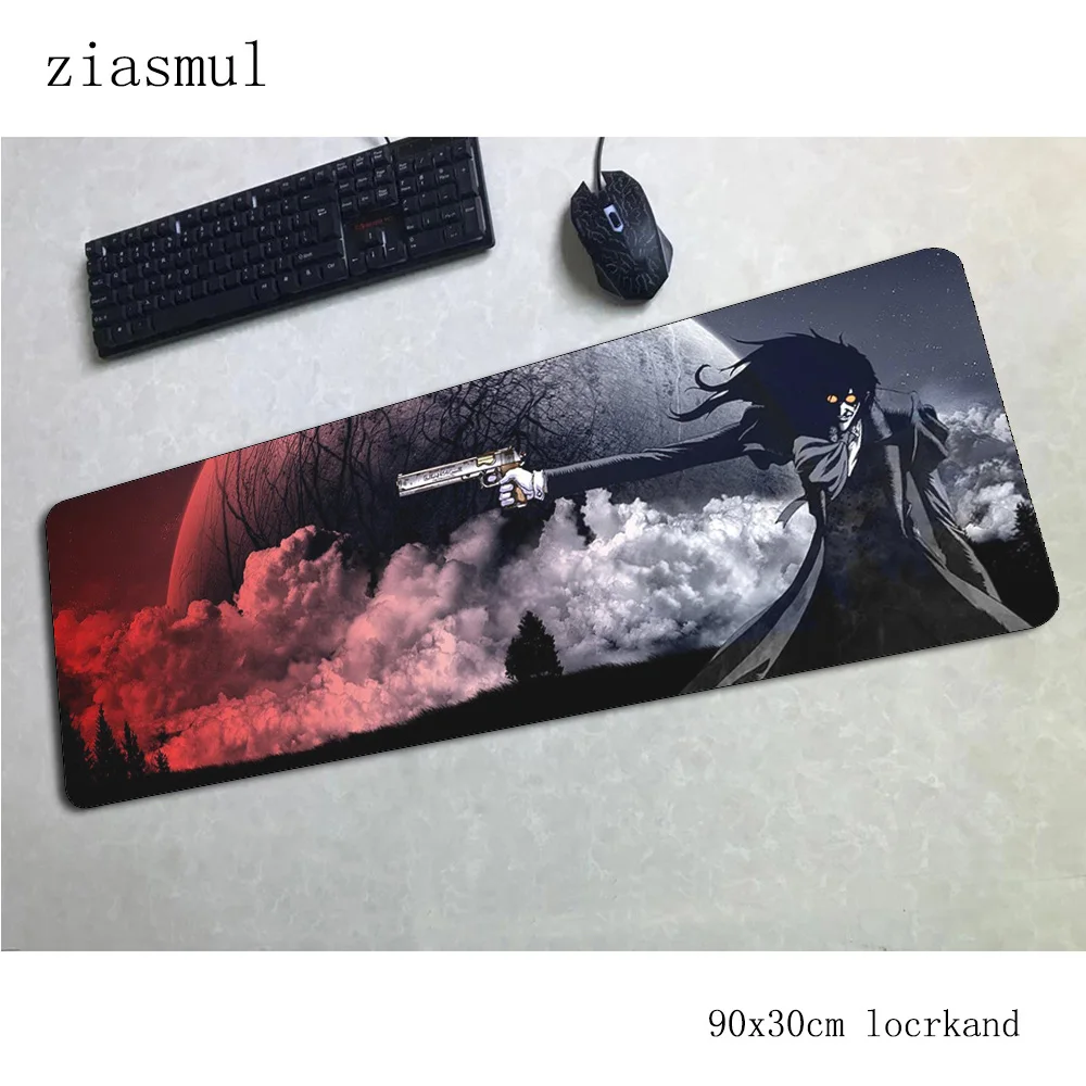 Hellsing padmouse 900x300x3 мм игровой коврик для мыши эстетический коврик для мыши геймер компьютерный стол профессиональный коврик notbook mousemate pc