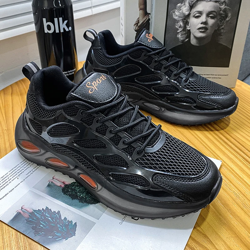 

Men Shoes Casual Fashion Summer Breathable Hip Pop Sneakers Man Mesh Trainers Tenis Masculino 2021 Zapatillas Platform Wholesale