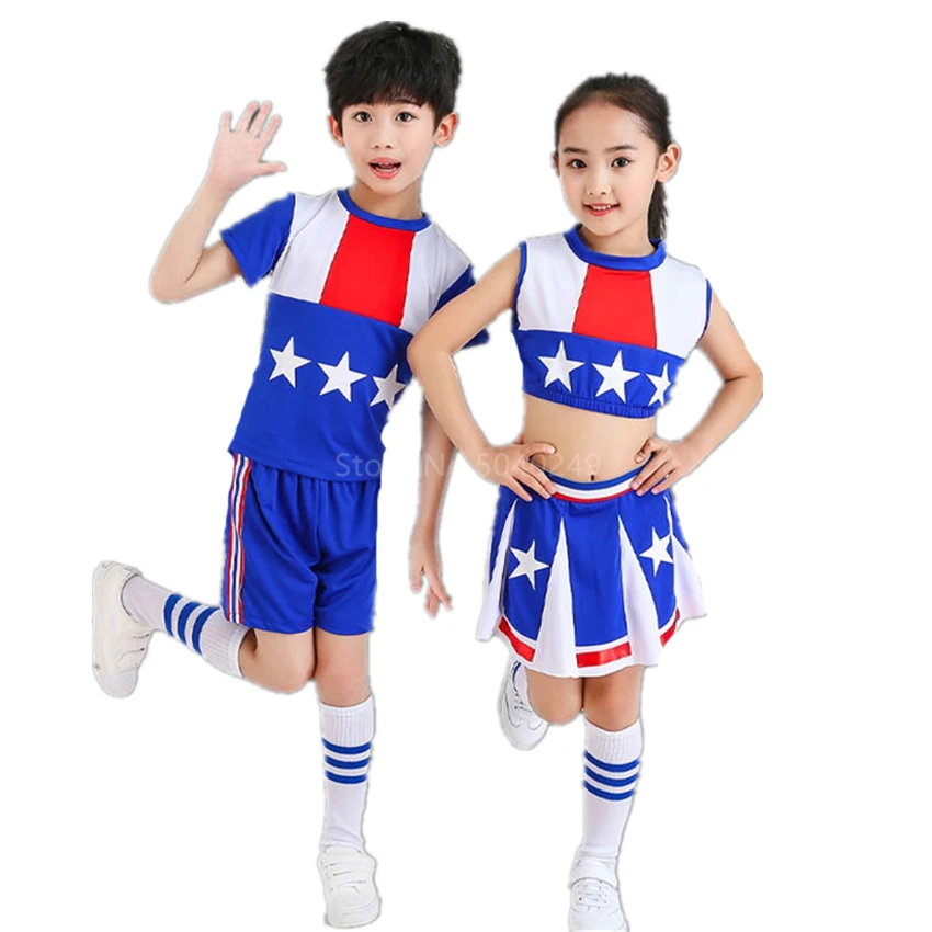 Школьная униформа танцевальный костюм для маленьких девочек и мальчиков