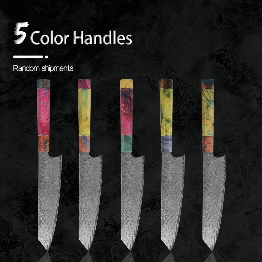 VG10 Дамасская сталь набор кухонных ножей шеф-повара Кливер кухонные ножи