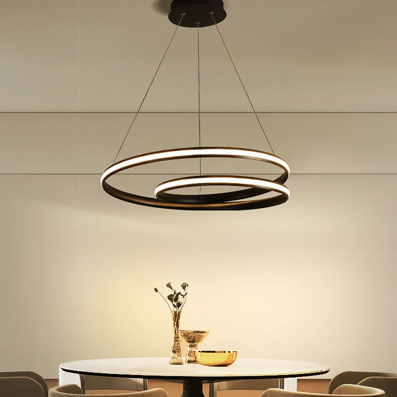 Современный светодиодный подвесные светильники с приложением регулируемой